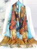 Sunflowers & Bedroom in Arles Double-sided Oil Painting Design Fashion Scarf Sunflowers & Bedroom in Arles Double-sided Oil Painting Design Fashion Scarf